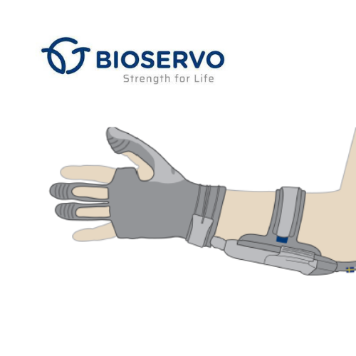 Dessin du Gant bionique Eiffage réalisé en collaboration avec Bioservo présenté à FimbACTE 2019
