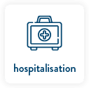 Pictogramme des garanties hospitalisation des offres complémentaire de la MBTP