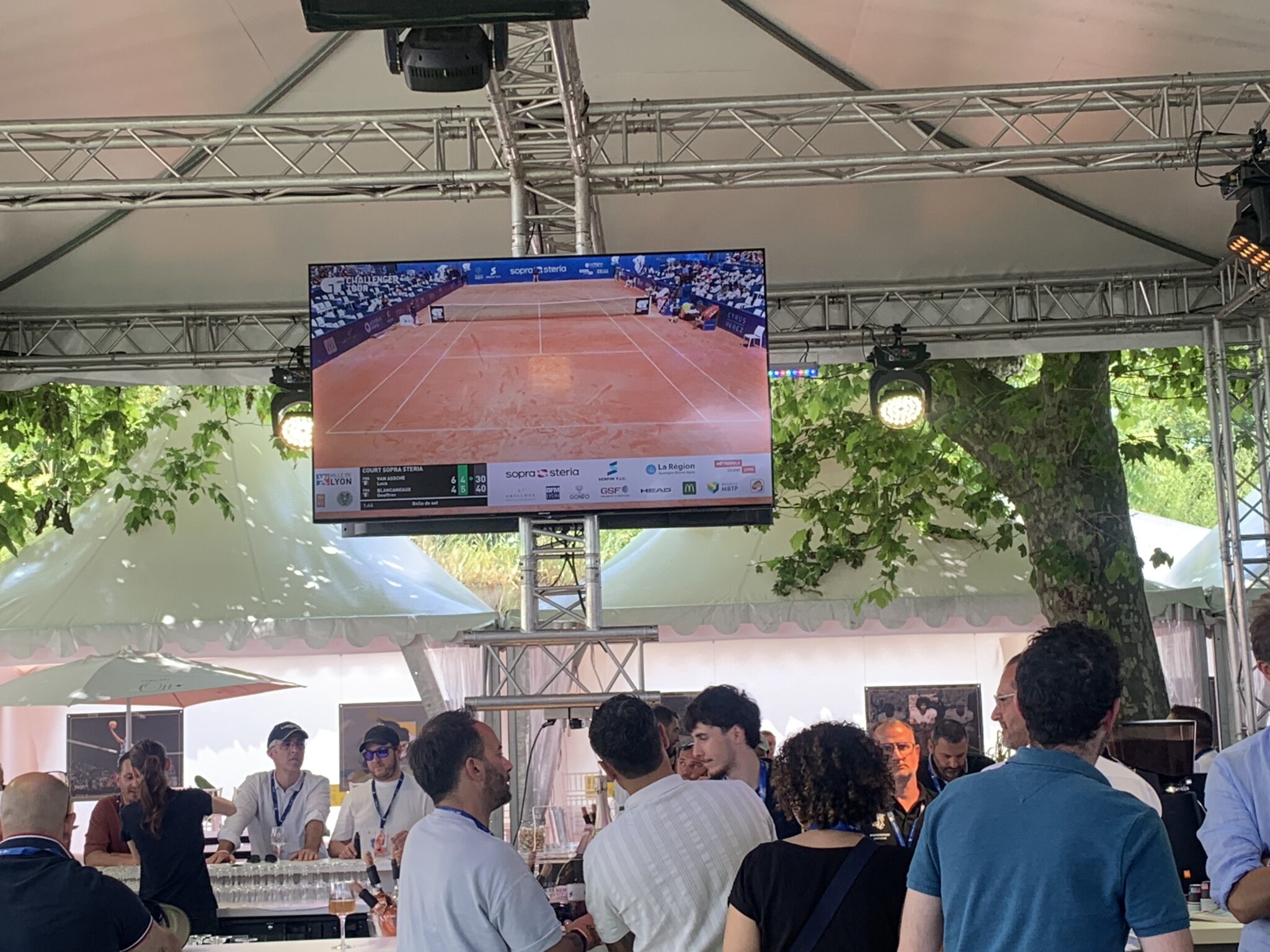 village partenaires à l'Open Sopra Steria