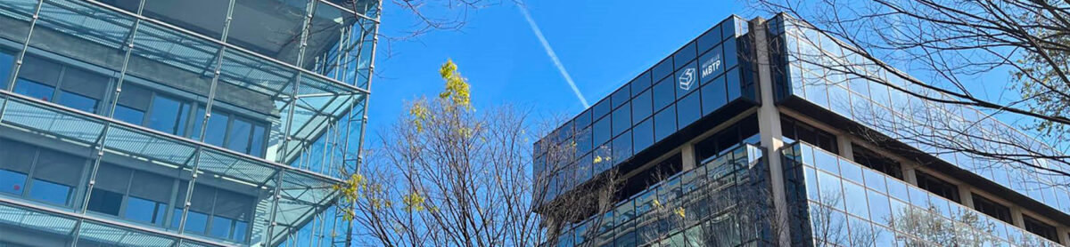 Photographie de l'immeuble du nouveau siège de la Mutuelle MBTP, avenue Galline à Villeurbanne