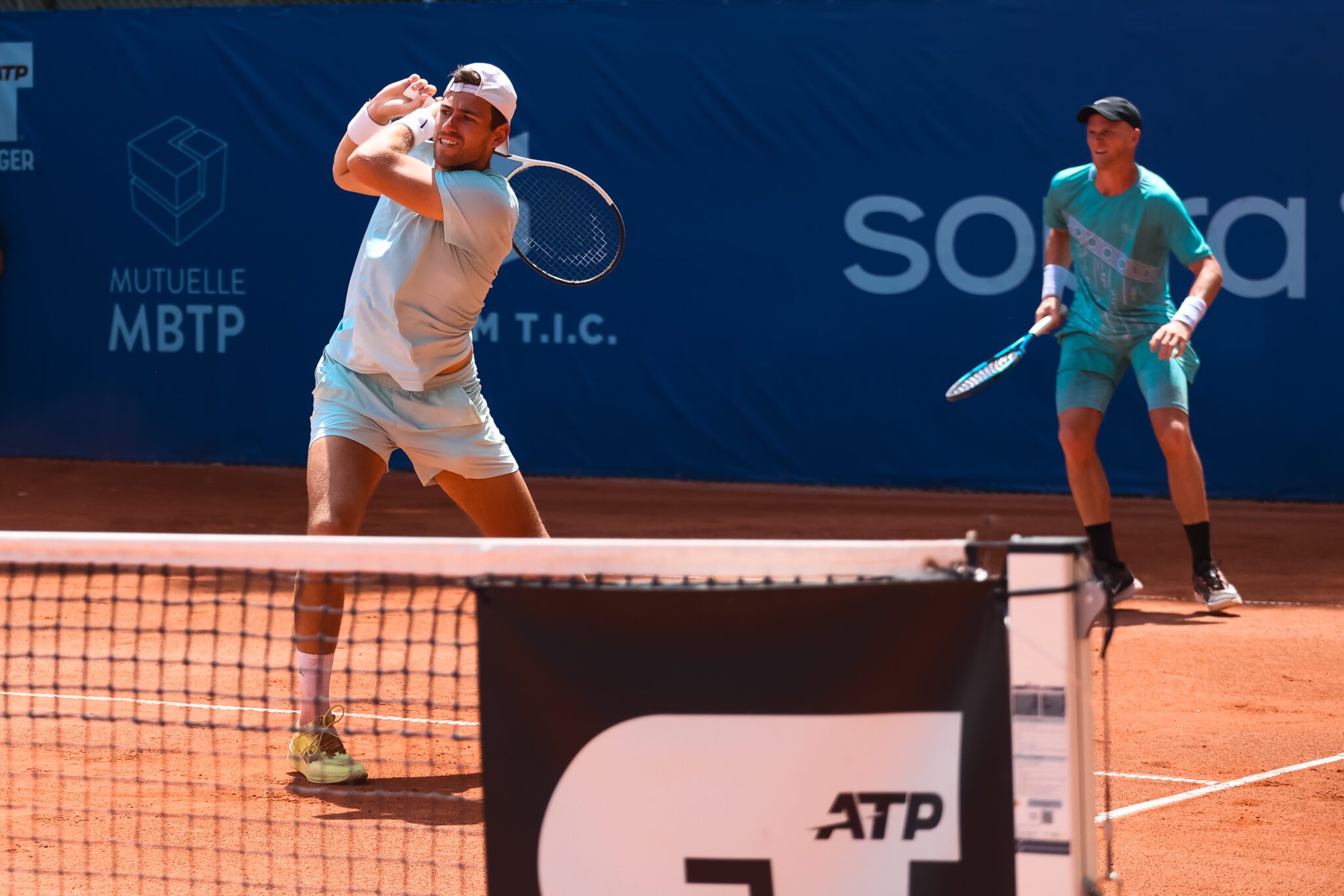 Double sur cours tennis à l'Open Sopra Steria